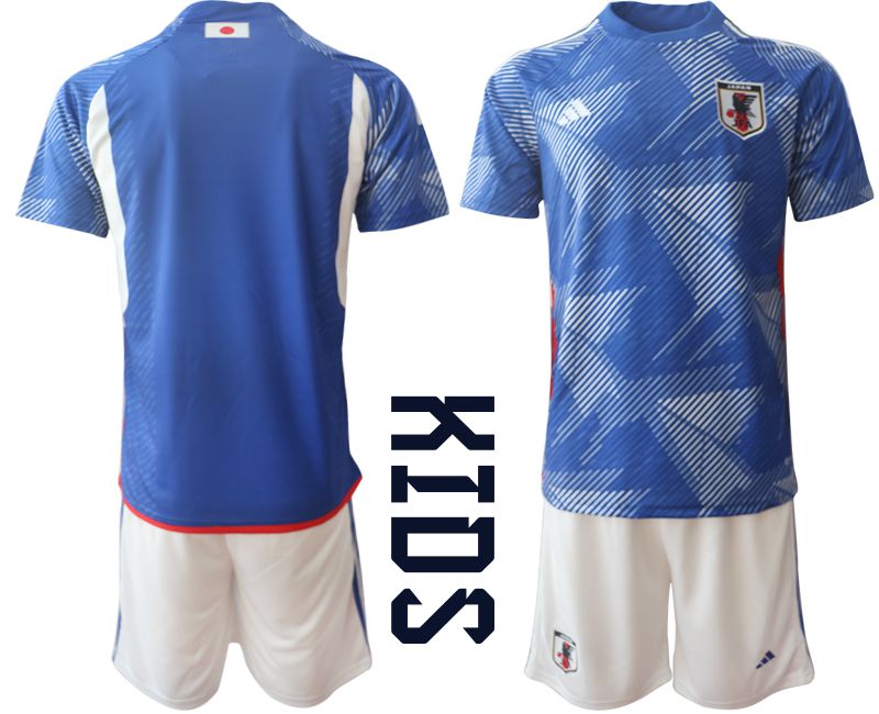 Youth 2022 World Cup National Team Japan home blank blue Soccer Jersey->youth soccer jersey->Youth Jersey
